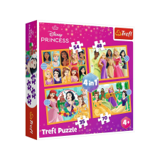 Trefl Disney Princess: Disney Hercegnők 4 az 1-ben puzzle - Trefl puzzle, kirakós