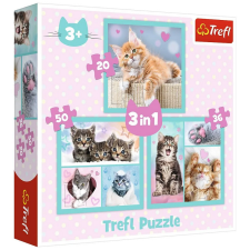Trefl Édes cicusok 3 az 1-ben puzzle - Trefl puzzle, kirakós