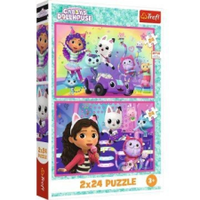Trefl : Gabi babaháza, Játék Gabival - 2 x 24 darabos puzzle puzzle, kirakós