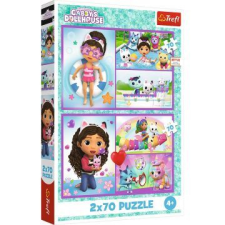 Trefl : gabi babaháza, játék gabival - 2 x 70 darabos puzzle puzzle, kirakós