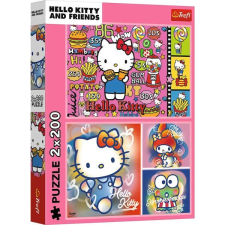 Trefl : Hello Kitty és barátai - 2 x 200 darabos puzzle puzzle, kirakós