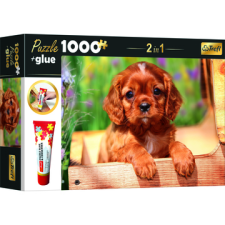 Trefl : Kölyök kutya puzzle - 1000 darabos + ragasztó (10652) (10652) puzzle, kirakós