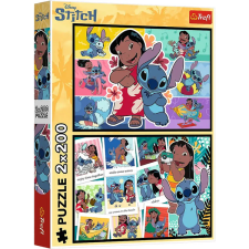 Trefl Lilo és Stitch boldog élete 2x200-as puzzle - Trefl puzzle, kirakós