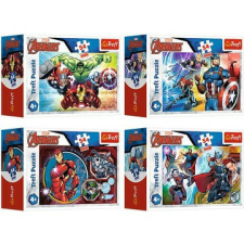 Trefl: Marvel Bosszúállók mini puzzle - 54 darabos, többféle puzzle, kirakós