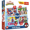 Trefl : Marvel - Spidey and his amazing friends - 4 az 1-ben puzzle (12,15,20,24 db-os)