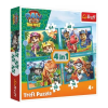 Trefl : Mesék a Dínó-szigetről puzzle - 4 az 1-ben