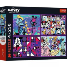 Trefl : Mickey egér és barátai - 4 x 250 darabos puzzle puzzle, kirakós
