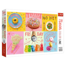 Trefl Neon Color Line Puzzle - Édes hét 1000db puzzle, kirakós