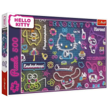 Trefl Neon Hello Kitty 500db-os puzzle - Trefl puzzle, kirakós