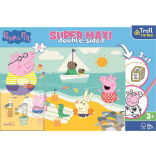 Trefl Peppa malac SuperMaxi kétoldalas 3 az 1-ben puzzle 24db-os puzzle, kirakós
