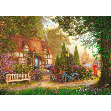Trefl prémium plus 1000 darabos puzzle - Tea Time - Nádtetős házikó puzzle, kirakós
