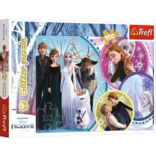 Trefl Puzzle 100 db Csillogás a szerelem fényében Frozen 2 puzzle, kirakós