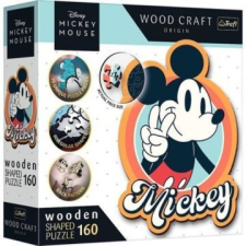 Trefl Puzzle Wood Craft: Disney, Retro Mickey egér - 160 darabos puzzle fából puzzle, kirakós