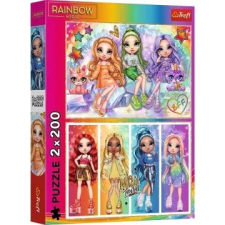 Trefl : Rainbow high, Szivárvány babák - 2 az 1-ben puzzle puzzle, kirakós