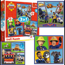 Trefl Sam A Tűzoltó 3In1 Puzzle, Trefl (GXP-875746) puzzle, kirakós