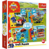 Trefl Sam a tűzoltó: Bátor Sam 4 az 1-ben puzzle (34387) (TR34387)