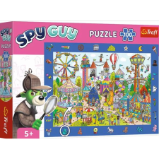 Trefl : Spy Guy Vidámpark nyomozós képkereső puzzle - 100 darabos (241183) (241183) puzzle, kirakós