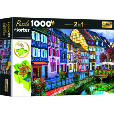Trefl : színes utcakép puzzle - 1000 darabos + szortírozó tálca puzzle, kirakós