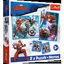 Trefl Trefl: 2 az 1-ben puzzle + memóriajáték - Hősök akcióban puzzle, kirakós