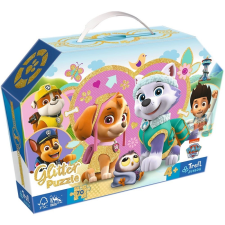 Trefl Trefl 70 darabos glitter puzzle - Cuki Skye és Everest puzzle, kirakós