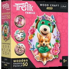 Trefl Trefl Šťastní Treflíci fa puzzle, 50 darabos puzzle, kirakós