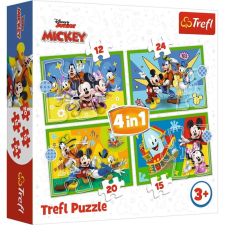 Trefl Trefl mickey egér klubja puzzle barátokkal 4 az 1-ben puzzle, kirakós