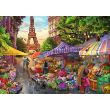 Trefl Trefl prémium puzzle 1000 darabos - teaidő Párizs virágpiac puzzle, kirakós