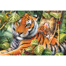 Trefl Trefl puzzle tigris kölyökkel 1500 darab puzzle, kirakós