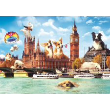 Trefl TREFL vicces városok: Kutyák Londonban puzzle 1000 darabos puzzle, kirakós