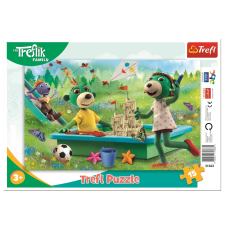 Trefl Treflik család reggeli szórakozása keretes puzzle puzzle, kirakós