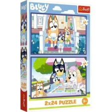 Trefl : Vicces Bluey - 2 x 24 darabos puzzle puzzle, kirakós