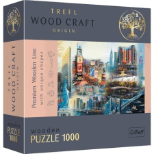 Trefl Wood Craft: New York kollázs 1000 db-os prémium fa puzzle – Trefl puzzle, kirakós