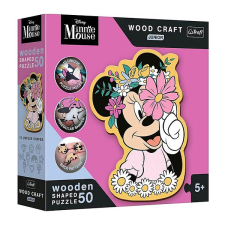 Trefl Wood Craft Shaped fa puzzle 50 db-os - Minnie világa puzzle, kirakós