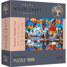 Trefl Wood Craft: Színes hőlégballonok 1000db-os prémium fa puzzle (20143) (trefl20143) puzzle, kirakós