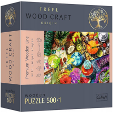 Trefl Wood Craft: Színes koktélok fa puzzle 500+1db-os - Trefl puzzle, kirakós