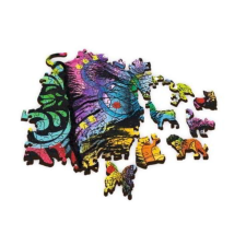 Trefl Wood Craft Színes kutyakölyök - 500+1 darabos fa puzzle puzzle, kirakós