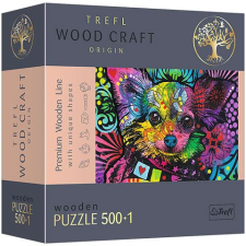 Trefl Wood Craft: Színes kutyakölyök fa puzzle 500+1db-os (20160T) (TR20160T) puzzle, kirakós