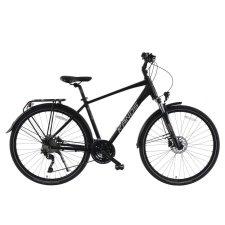 Trekking Kerékpár KANDS 28 ELITE PRO M19 DEORE Fekete trekking kerékpár