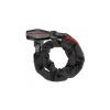 Trelock BC 680 integrált, kulcsos láncos zár, 110 cm x 9,5 mm, fekete
