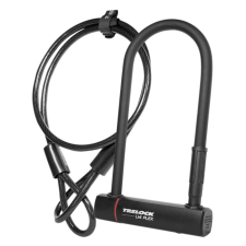 Trelock U4 Flex kulcsos U-lakat [fekete, 230 mm] kerékpáros kerékpár és kerékpáros felszerelés