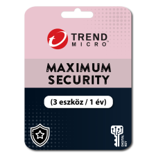 Trend Micro Maximum Security (3 eszköz / 1 év) (Elektronikus licenc) karbantartó program