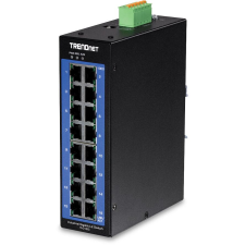 Trendnet 16-Port Industr. Gigabit L2 Managed DIN-Rail Switch (TI-G160i) hub és switch