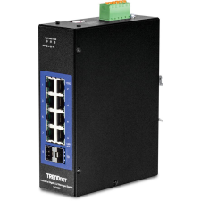Trendnet Industrie Switch 10 Port Gbit L2 Managed DIN-Rail (TI-G102I) hub és switch