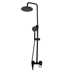  TRENDY'S zuhanyoszlop, három funkcióval, matt fekete fürdőkellék
