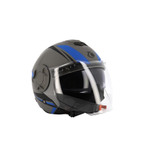 Trendy Jet / Nyitott Sisak Trendy T-406 Hopis szürke/kék/matt fekete XS bukósisak