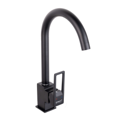 TRENDY S TRENDY'S konyhai csaptelep, hattyú típusú, fekete csaptelep