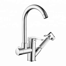 TRENDY S TRENDY S konyhai csaptelep, hattyúcső és kihúzható zuhany, krómozott csaptelep