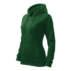  Trendy Zipper felső női üvegzöld 2XL