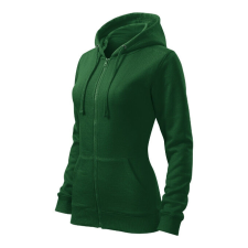 Trendy Zipper felső női üvegzöld XL női pulóver, kardigán