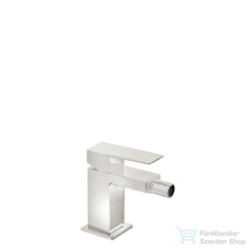 Tres Cuadro Exclusive - Bidécsaptelep, leeresztő nélkül, steel 00612001AC csaptelep